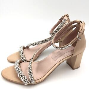 Pnina Tornai for Naturalizer Ahava Women's Beige Dress Sandal Size US 8.5M EU 39